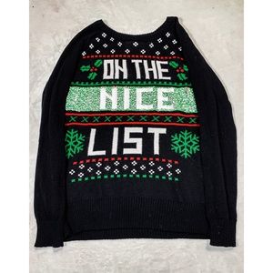 Naughty / Nice Flip Reversible Sequence Sweater